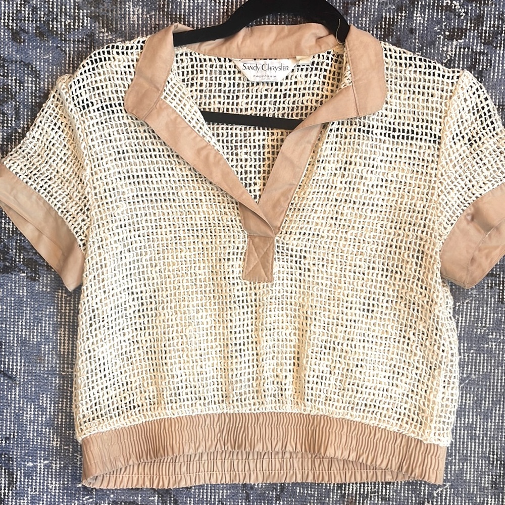 Vintage Mesh Cropped Top